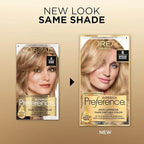 L'Oreal Paris Superior Preference Fade-Defying + Shine Permanent Hair Color, 8 Medium Blonde, Pack of 1, Hair Dye
