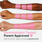 Blue Squid PRO Pastel Pink Face Paint Stick - Waterproof Body Paint for Adults & Kids Pink Eye Black Baseball, Eyeblack Softball -Hypoallergenic TwistUp NonToxic Makeup Stick for Cosplay, Sports & SFX