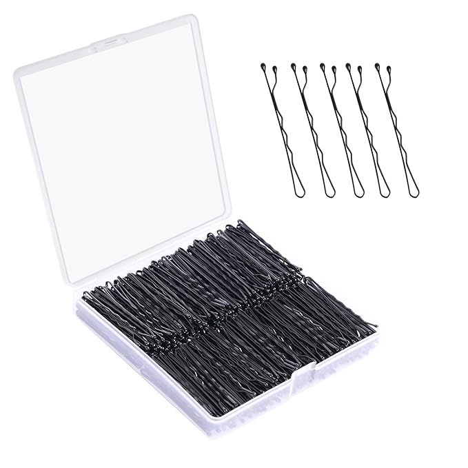 Bobby Pins - 360 Pcs, 2 Inch Premium, Secure Hold, Black Bobby Pins for Kids, Girls & Women