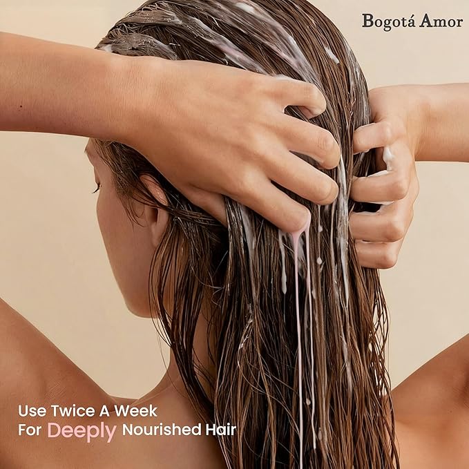 Dr.Healdy Bogota Amor Conditioner - Deep Color Safe Hair Care for Women, Batana Oil, Bonding Repair Dry Extremely Damaged Fine Curly Color Treated Hair Treatment for Men, 10.15 oz Pink - DHBAC