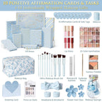 Teen Girl Gifts Trendy Stuff, 10 Positive Affirmation Cards & Empowering Challenges to Unlock 10 Wrapped Makeup Gift Set Motivational Birthday Christmas Gift Stocking Stuffers for Tween & Teenage Girl