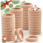 100 Pcs Thick Seamless Tan Hair Ties, Ponytail Holders Hair Accessories No Damage for Thick Hair Christmas Gift(Light Blonde Colors)