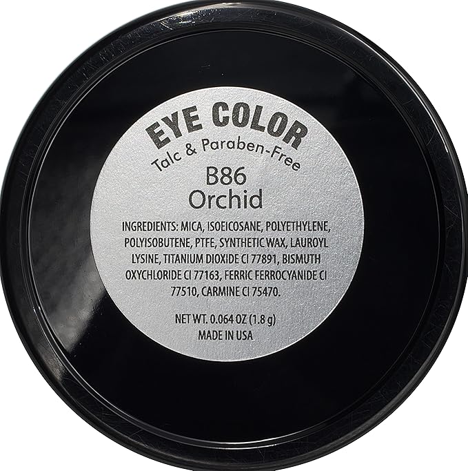 Lavender Orchid Shimmering Purple Violet Satin Pressed Powder Single Vegan Eyeshadow; Talc, Paraben & Cruelty Free