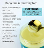 Beesalene Original Unpetroleum - 100% Natural & Hypoallergenic Alternative to Petroleum Jelly - Lips, Hands, Baby, Makeup Remover and More (Glass Jar) (4 oz)