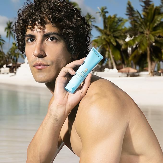 HOMMEFACE Everyday Sun Defense Broad Spectrum SPF 30 - Daily Mineral Face Moisturizer, Facial Sunscreen Lotion, Reef-Safe, Non-Greasy, 2.02 Fl. Oz.