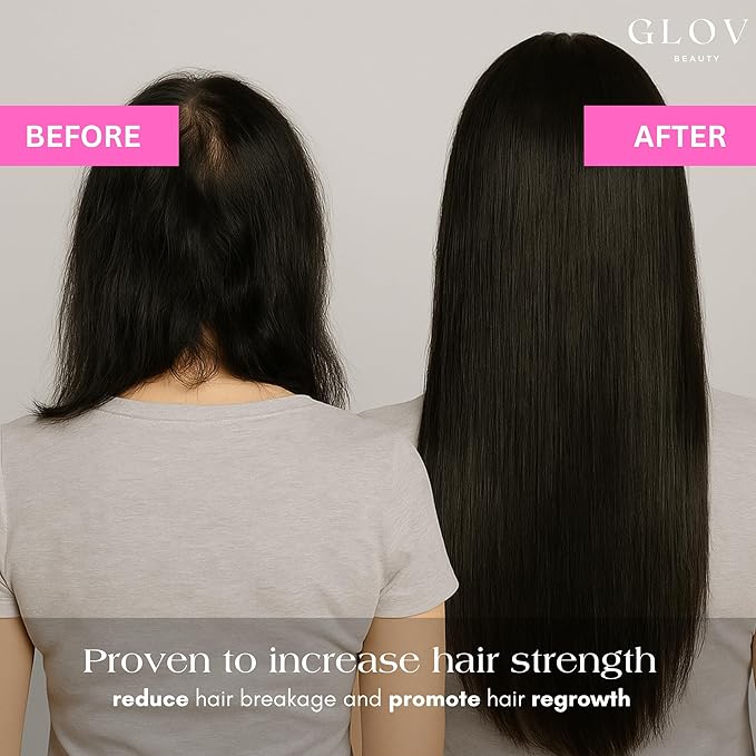 Glov Beauty Hair Renewal Shampoo – Purifying and Revitalizing Formula with Apple Stem Cells, Keratin Amino Acids, Argan Oil, Biotin & Green Tea – Gentle Daily Cleanser for All Hair Types