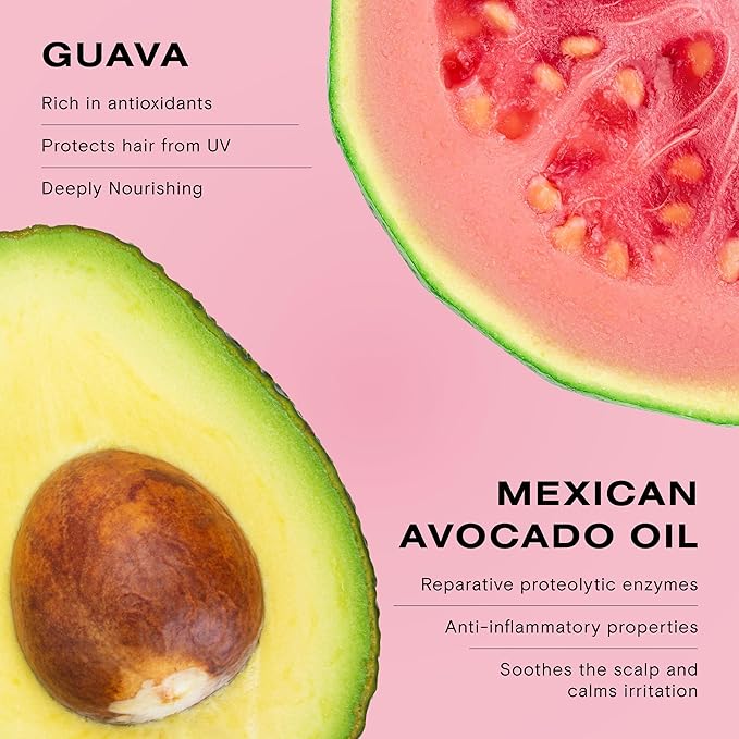 Ceremonia Guava Rescue Spray Superfruit Guava Detangler with UV & Heat Protection, 6.7 Fl Oz | 200 mL