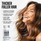 Tru Bloom Hair Growth Vitamins - 1 Month Supply. Clinically Proven to Grow Fuller, Thicker Hair. Drug-Free with Biotin, Collagen, Keratin, MSM, Zinc, D3 + Hair Superfoods