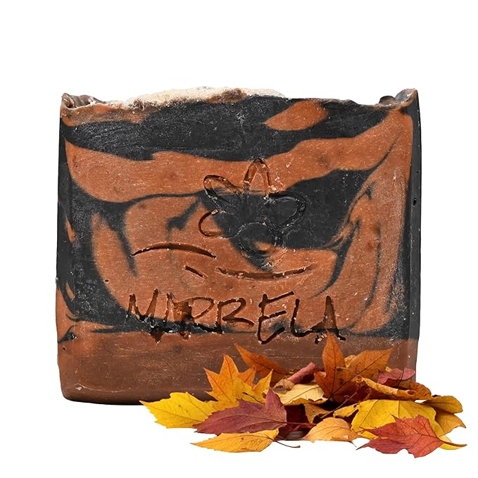 Marbela Cosmetics Pumpkin Spice Handmade Soap Bar - Made in USA, Vegan Friendly, Palm Oil Free, Natural Bar Soap - Gentle Face & Body Soap for Daily Skin Care, Moisturizing & Nourishing - 3.5 oz
