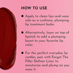 LAWLESS Women's Forget the Filler Lip Plumping Line Smoothing Tinted Balm, Sugarplum, Pink, 0.09 Ounce