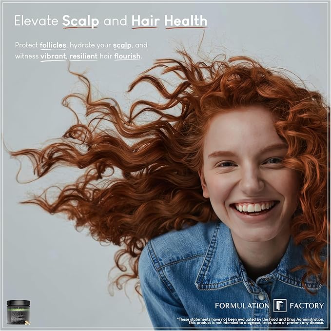 Formulation Factory Crown of Glory 10-in-1 Hair Growth Maximizer, DHT Blocker with Saw Palmetto, Fo-Ti, Collagen, Supports Thicker Hair & Scalp Health (2 Month Supply, 120 Capsules)