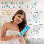 Crack HAIR FIX Conditioner with Twist Bottle | Intense Hydration & Frizz Control | Strengthens, Detangles & Restores Shine | Sulfate-Free, Vegan, Cruelty-Free & Made in USA | 8.5 Oz