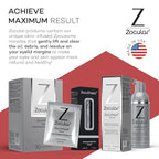 ZocuFoam Eyelid Cleanser - Foaming Eyelid Scrub - Natural pH Balanced Solution - 1.7 FL OZ (50mL)
