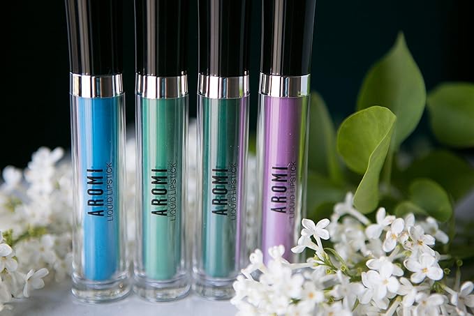 Aromi Lavender Matte Liquid Lipstick | Light Purple, Violet Lip Color for Women, Vegan, Long-Lasting, Handmade (Lavender Fields)