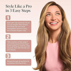 Kitsch Thermal Brush – Round Brush For Blowout Look – 1.5”/38 mm Ceramic Barrel Hair Brush & Hair Styling Tool For Volume & Shine for All Hair Types – Frizz-Reducing Ceramic Tourmaline, Quick Heat-Up