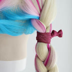 MEEDEE 100 Pack Burgundy Hair Ties For Women No Crease Soft Elastic Ribbon Dark Red Knotted Ouchless Hair Ribbon No Damage Hair Ties For Yoga Ponytails