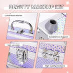 Makeup Kit for Women Girls, Fashionable Make Up Present Set for Beginners Professionals Traveler with Case, Makeup Essential with Eyeshadow Palette, Lip Gloss, Mascara,Foundation Face Primer(Purple)