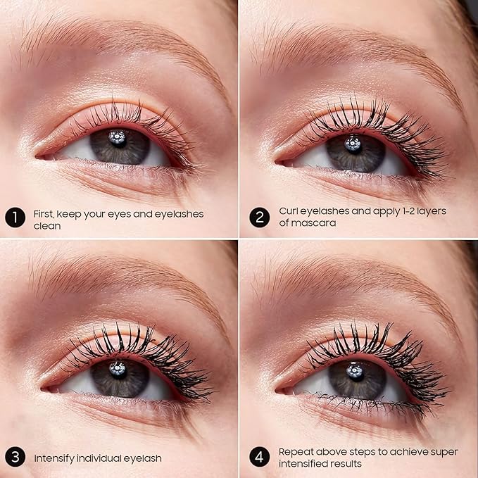 Waterproof Mascara Black, Mascara Volume and Length, Defining, Curling, Multiplying, Buildable Formula No Clumping for a Charming Curling Eye Makeup