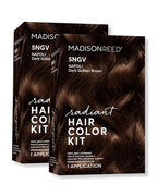 Madison Reed Radiant Hair Color Kit - 5NGV Dark Golden Brown with Warm Tones (Napoli Brown), Dimensional Gray Hair Blending Permanent Hair Dye, PPD-Free & Ammonia-Free, 2 Pack