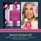 LAURA GELLER NEW YORK Holiday 2025 Limited Edition Baked Blush-n-Brighten Marbleized Blush - Skyline Sunset - Pink Color for Cheeks