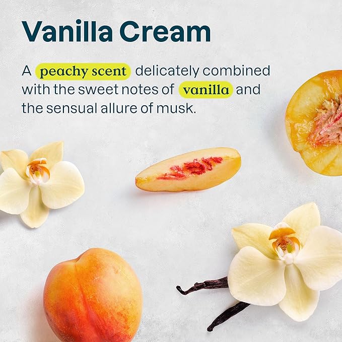 ATTITUDE Body Lotion for Sensitive Skin with Oat, EWG Verified, Dermatologically Tested, Vegan, Vanilla Cream Scent, 8 Fl Oz