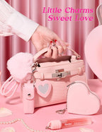 Beetles So In Love Collection – Forever In Love Valentine Gel Nail Polish Kit with UV Light, Pink Gel Polish with Base Top Coat Nail Tips Mini Rose Bouquet, Valentine's Day Gifts for Wife Girlfriend