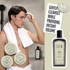 AMERICAN CREW Men's Pre Styler Boost Shampoo for Fine & Thin Hair, Instantly Volumizing Formula, Adds Volume, Lift, & Shine, Vegan, 8.4 fl oz