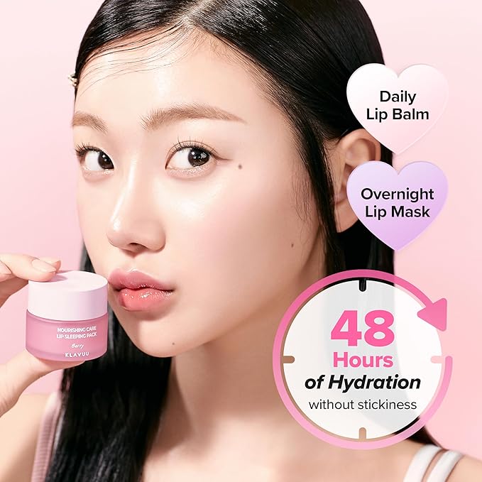 Klavuu Lip Mask Sleeping Pack (0.7oz) – Overnight Deep Hydrating Korean Lip Balm Treatment for Very Dry, Chapped Lips | Lip Lightening & Plumping with Instant Hydration | Gentle Exfoliating (Coconut)