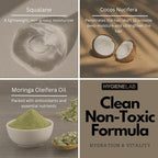 HygieneLab Men's Hair Care Duo– EWG Verified Shampoo (10 fl oz) & Conditioner (10 fl oz) – Fragrance-Free, Paraben-Free Duo for All Hair Types – Gentle Cleanse & Hydration with Premium Formula