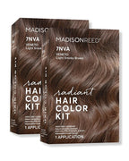 Madison Reed Radiant Hair Color Kit - 7NVA Light Cool Brown (Veneto Brown), Dimensional Gray Hair Blending Permanent Hair Dye, PPD-Free & Ammonia-Free, 2 Pack