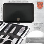 3 Swords Germany - brand quality 6 piece manicure pedicure kit set - stainless steel nail care tools - Made in Solingen Germany (500)