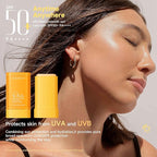Sunscreen Stick for Face SPF50+ PA++++, No White Cast & Non-Sticky Sunblock for Body, All Skin Types Water-Resistant 0.56oz, No Eye Irritation, Outdoor & Daily Use