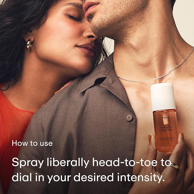 PHLUR Vanilla Peach Trio ($75 Value) - Exclusive 3pc Travel Size Body Mist Set ft. Vanilla Skin, Vanilla Nectar, Peach Skin (3 x 3 fl oz)