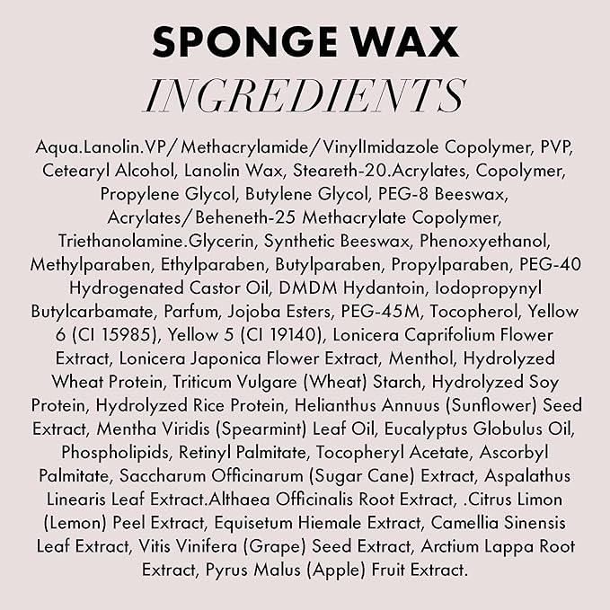 Hanz de Fuko Sponge Wax – Premium Men’s Hair Styling Wax for a Medium Hold, Semi-Matte Finish – Ideal Texture Product for All Hair Types, Especially Thick Hair – 2 oz, Travel Size