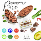 LILY SADO LILY SADO Cocoa & Coffee Creamy Face Scrub - Best Exfoliating VEGAN Facial Cleanser for Women & Men - Natural Face Wash Exfoliates & Energizes Skin, Treats Acne & Reduces Pore Size - 4 oz