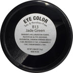 Jade Green Shimmering Eucalyptus Olive Soft Pressed Powder Single Vegan Eyeshadow; Talc, Paraben & Cruelty Free