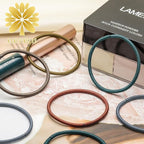 100Pcs Multi-Color Hair Ties For Thick And Curly Hair, Elastic Hair Ties For Women, Men And Girls, No Damage Ponytail Holder Hair Bands(Set5)