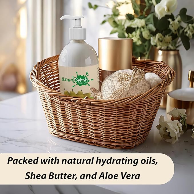 Shower Body Cream - Pear with Shea Butter, Collagen, Vitamin E and Aloe Vera - Moisturizing, Nourishing, and Soothing Skin Care - By Natural Splash.