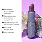 Winky Lux Aurora Glimmer Balm – Nourishing pH Lip Balm with Color Changing Mauve Tint, Hydrating Ceramides Soften and Hydrates Lips, Coconut Scent