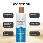 Joyce Giraud Ultimate Hair Strength Keratin Therapy Shampoo, with Cynatine & Pure4 Oils, 8 Fl. Oz