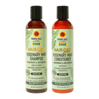 Hair Gro Rosemary Mint Shampoo & Conditioner Set - Jamaican Black Castor Oil Blend. Gently Cleanse, Moisturize, Refresh Scalp & Repair Damaged Hair. Organic Formula Nourish, Soften, Strengthen Hair