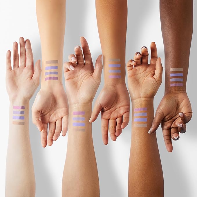 evpct 4Pcs Cream Eyeshadow Pencil Bulk Stick Set for Eyes Waterproof Pink Light Purple Violet Mocha Beige Shimmer Metallic Eyeshadow Crayon Stick sombras en crema para ojos