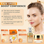 Azure Vitamin C Skincare Bundle: Dermatologist-tested Face Moisturizer, Under Eye Pads, Collagen Masks & Serum. Hydrates, firms, and reduces dark spots for glowing, youthful skin. Made in Korea