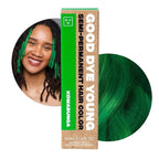 Good Dye Young Streaks and Strands Semi-Permanent Hair Color (Kowabunga) - UV Protective, Conditioning, PPD-Free, Cruelty-Free & Vegan Green Hair Dye, Lasts 15-24+ Washes