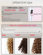 Mini Curling Iron for Short Hair Dual Voltage with European UK Plug Adapter 1/2 Inch Travel Size Small Barrel Curling Iron to Medium Bouncy Curls with 30S Fast Heating, 5 Temps for Global