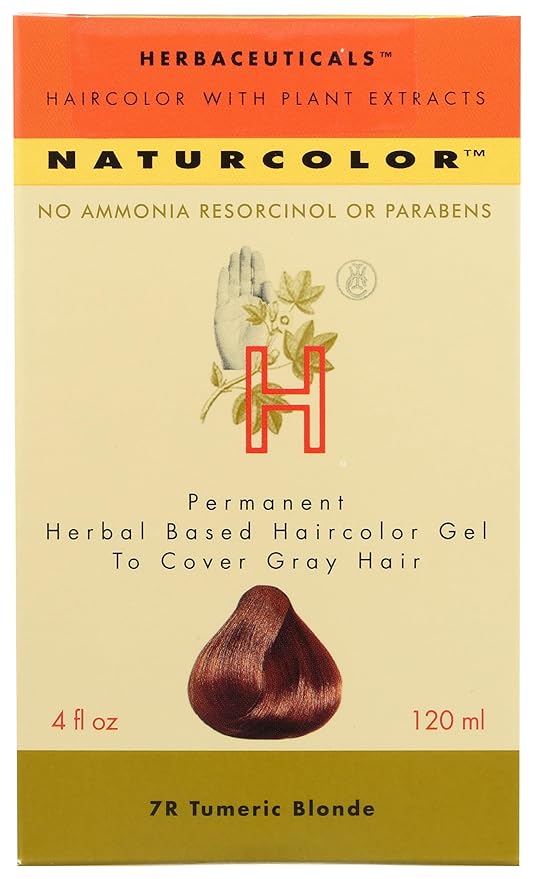 naturcolor Haircolor - Turmeric Blonde Hair Dye, 4 Fl Oz (7R)