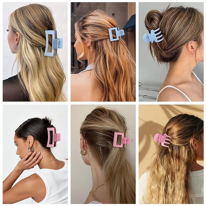 3 Styles Hair Clips for Women Small Medium Big Claw Clips for Thin Thick Hair 12 Pcs Hair Claw Clips Hair Clips Combination Hair Accessories for Women (Colorful)