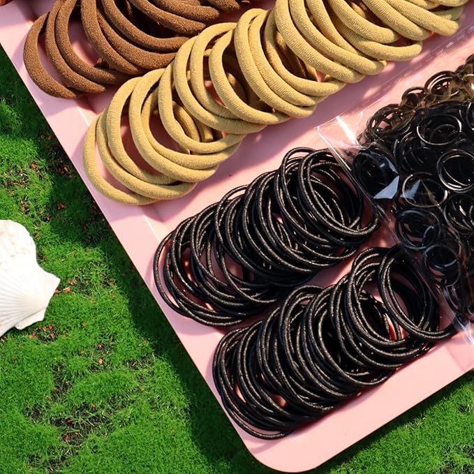 YANRONG 1159PCS Hair Accessories for Woman Set Seamless Ponytail Holders Variety Hair Scrunchies Hair Bands Scrunchy Hair Ties For Thick and Curly (1159PCS (Fashion Brown))