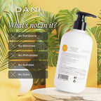 DANI Naturals Hand & Body Lotion - Grapefruit Ginger, Hydrating Lotion with Aloe Vera, Vitamin E & Shea Butter, Moisturizing for All Skin Types, Paraben-Free, 12 Oz