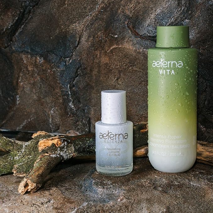 Aeterna ESSENZA - Nourishing Hair Oil with Linseed & UV Protection - Lightweight, Non-Greasy Formula - Sulfates, Parabens & Silicones Free | For All Hair Types - 30 ml